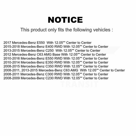 Tor Front Rght Suspension Stabilizer Bar Link Kit For Mercedes-Benz E350 C300 C250 E400 C63 TOR-K750338